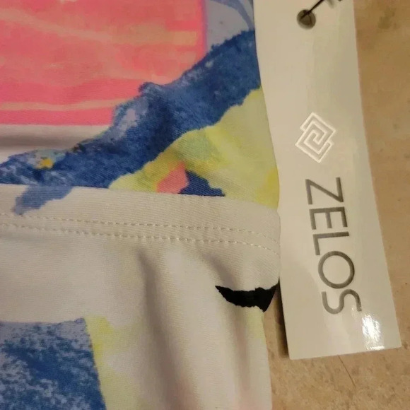 Zelos Tankini Abstract Bathing Suit Top Size Large - Picture 2 of 5